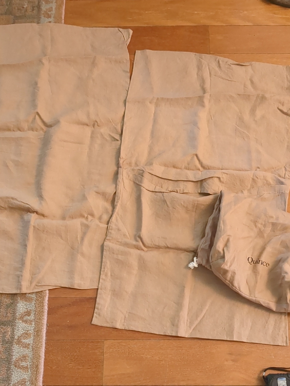 Quince Sunset Pink Linen Pillow Case. King. NWT